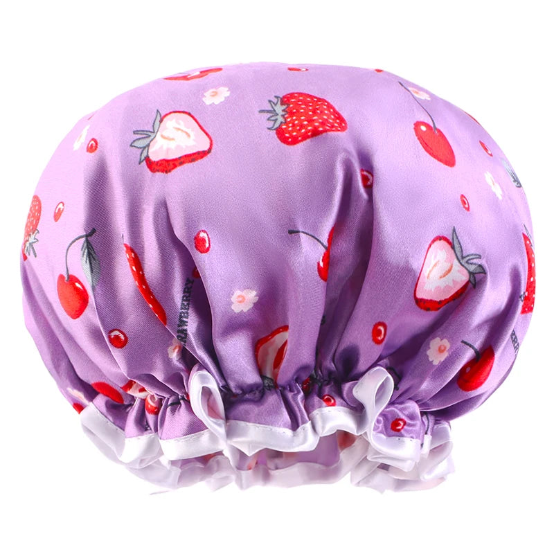 Children's Adjustable Double Layer Shower Cap