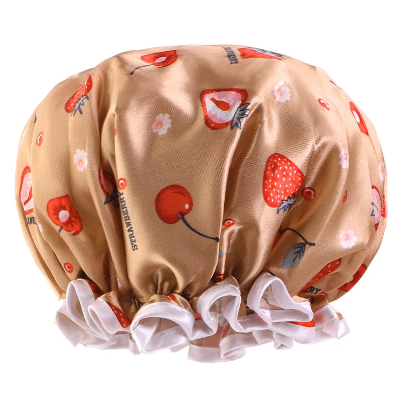 Children's Adjustable Double Layer Shower Cap