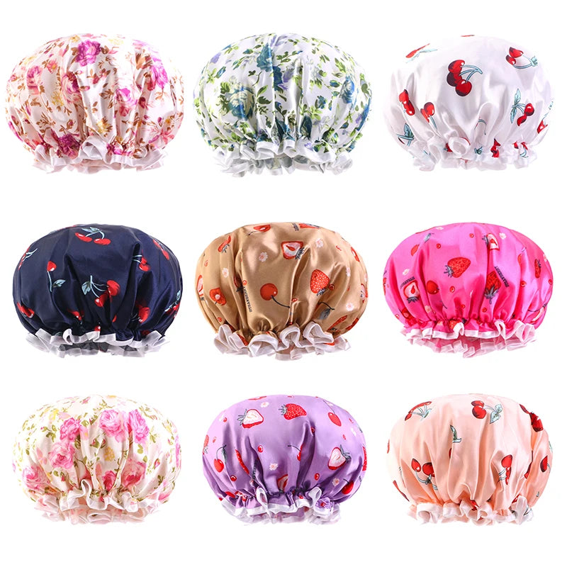 Children's Adjustable Double Layer Shower Cap