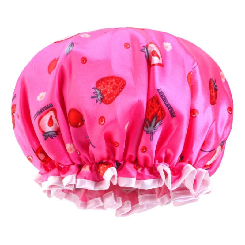 Children's Adjustable Double Layer Shower Cap